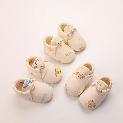 布前鞋婴儿鞋袜春秋纯棉婴幼儿软底防滑学步鞋冬季宝宝室内地板鞋