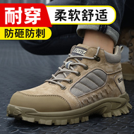 giày bảo hộ dragon Giày bảo hộ lao động nam cao cấp chống va đập chống đâm bảo hộ mùa đông cũ bằng thép tấm, giày cotton cách nhiệt mũi thép nhẹ cho nam giày chống đinh giày bảo hộ thời trang