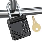 锁 挂锁密码 金属大号密码 钥匙双开锁健身房更衣柜员工橱柜密室密码