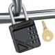 锁 挂锁密码 金属大号密码 钥匙双开锁健身房更衣柜员工橱柜密室密码
