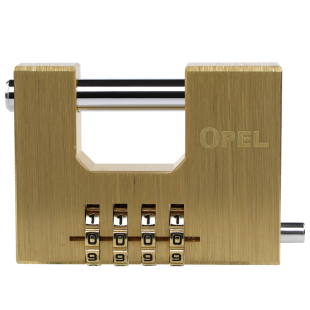 大号黄铜矩形密码 锁挂锁防水防锈仓库大门锁家用防盗锁户外铜锁头