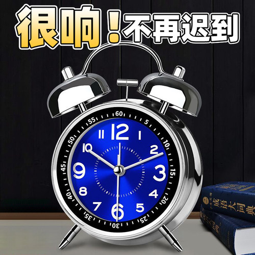 2026新款夜光闹钟学生专用起床神器充电大音量男女孩宿舍强力叫醒