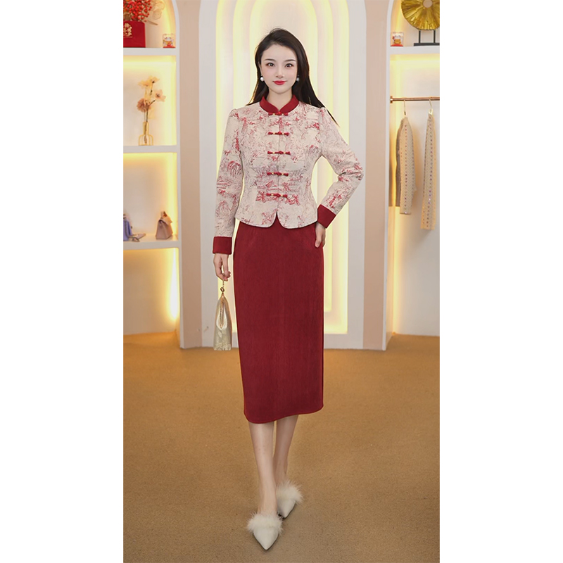 喜妈妈喜婆婆婚宴礼服可日常穿