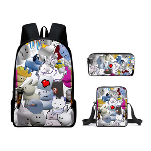 2025新品游戏 Roblox Forsaken Gubby 双肩包书包背包斜挎包笔袋