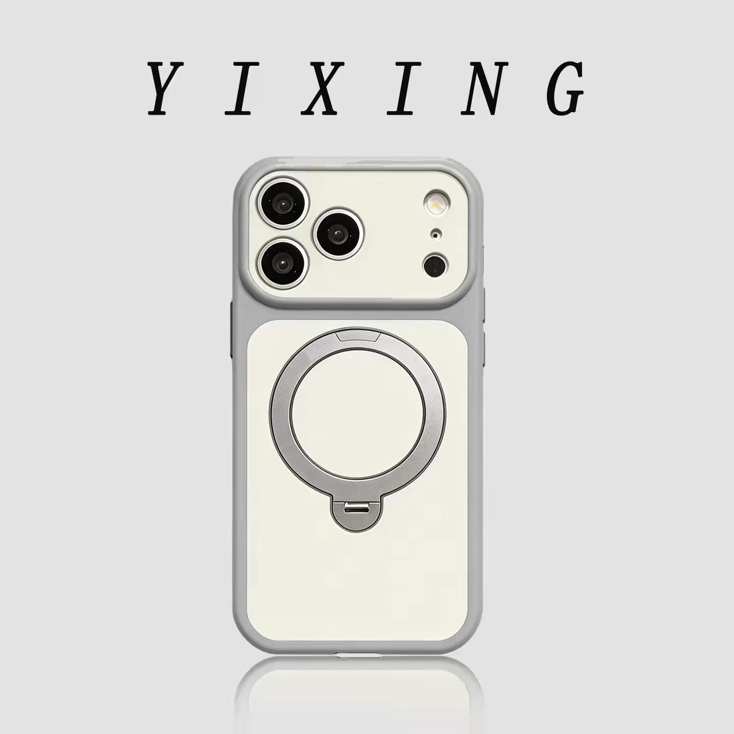 肤感撞色适用苹果17promax手机壳秒变17自带360&deg;旋转支架iphone16pro一体拍照按键14高级感15男女13保护套