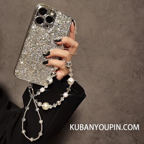 适用opporeno13手机壳Find x8/6电镀闪粉滴胶Reno10/9/7se水钻手提链条k12k11x轻奢时尚5k小众高级pro气质p新