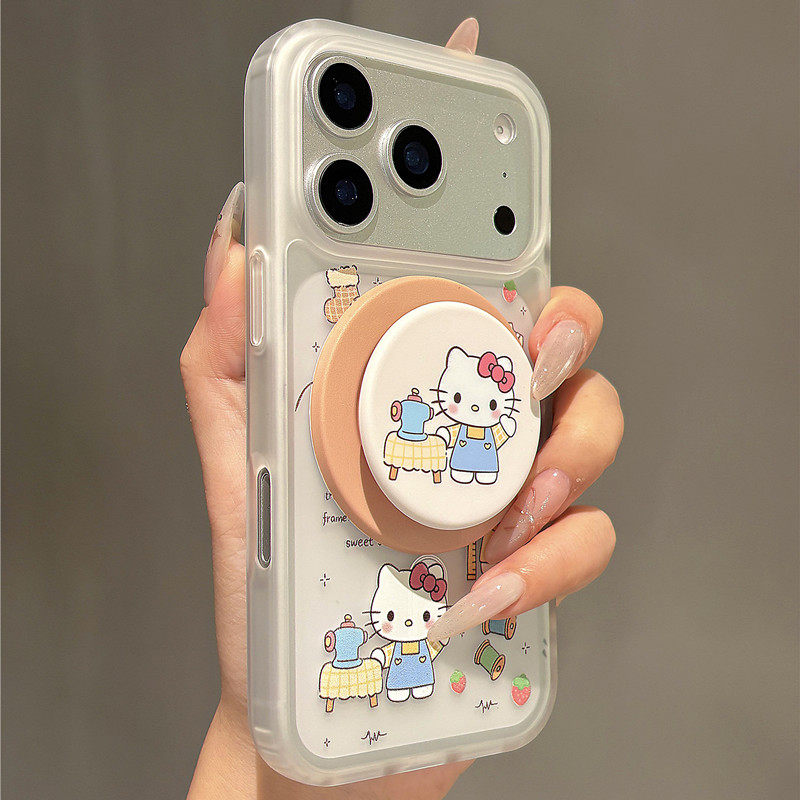 适用一加ace6/5手机壳oneplus13t/12插画kt磁吸1+Ace3支架2v网红超火11R磨砂10T女9R卡通可爱8/7pro/6p保护套