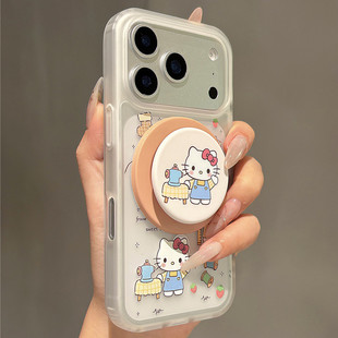 适用oppoA58a57手机壳A1a2A3A5插画kt磁吸a93a95a96a97支架A32a35A36网红超火A72磨砂a92s女r15r17R11r9t外壳