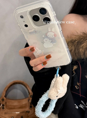 适用vivox200x100y300手机壳T1t2毛绒米菲兔s30s20s19s18s17s16毛茸手绳x300x90x80x70x60网红s15s12x50x30x2