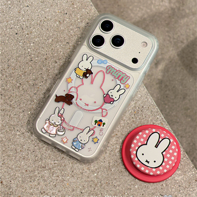 适用红米k80k70k60k50k40s手机壳note15/14/13/12/11T线条米菲兔k30k20磁吸支架10/9/8/7磨砂turbo4卡通3外壳