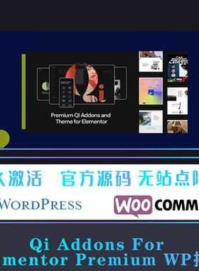 Qi Addons For Elementor Premium 灵活Elementor扩展 WP插件