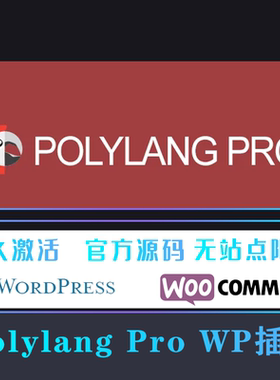 Polylang Pro 中文版 网站文章页面多语言自动翻译插件 WP插件
