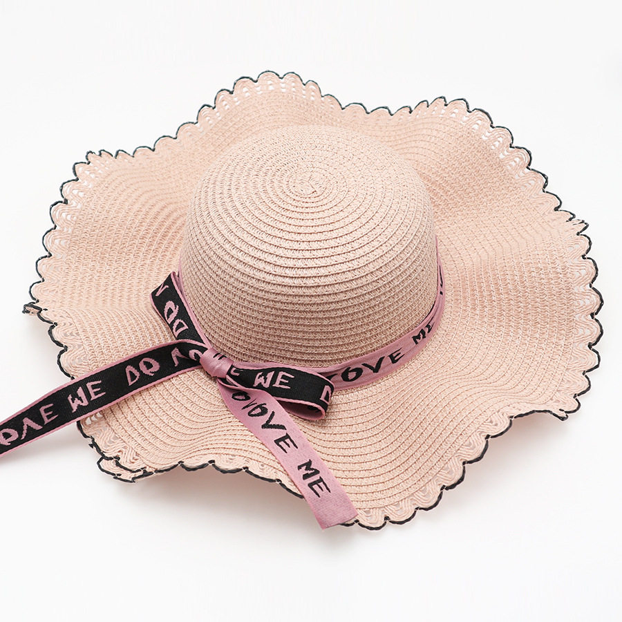 草帽女大檐防晒遮阳户外旅游沙滩海边大沿韩版度假出游时尚