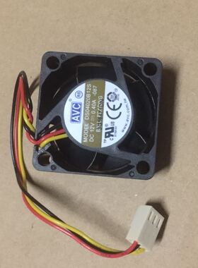 AVC DS04020B12S-087 全新12V 0.40A 40x40x20mm三线散热风扇