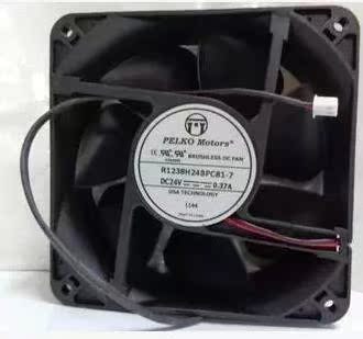 PELKO 12CM12038 24V0.37A R1238H24BPCB1-7 2线工控机变频器风扇
