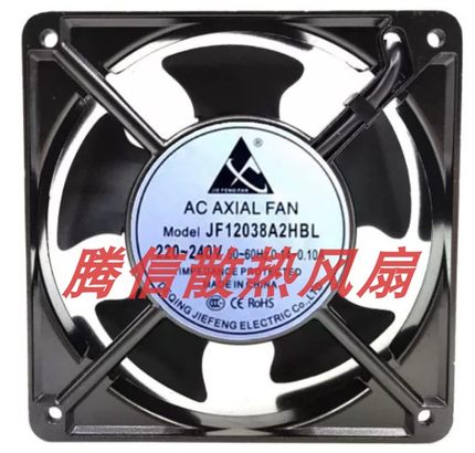 AC AXIAL FAN JF12038A2HBL/HSL 220V 尺寸120*120*38散热风扇
