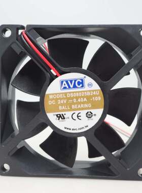 原装AVC DS08025B24U/B24H 24V 0.40A 8CM变频器8025机箱散热风扇