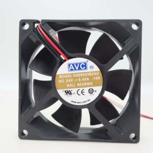 原装AVC DS08025B24U/B24H 24V 0.40A 8CM变频器8025机箱散热风扇