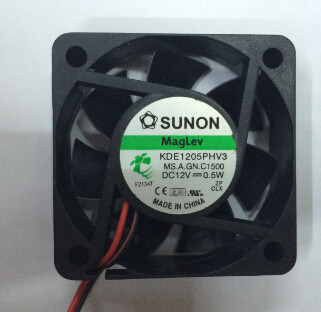 SUNON(建准)KDE1205PHV3 三线12V 0.7W/0.5W 5015 磁悬浮静音风扇