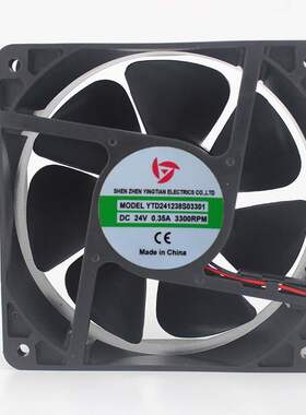全新应天 YTD241238S 03301 03202 02600 B04101 24V 12CM 风扇