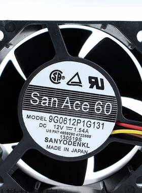 San Ace 60 9G0612P1G131 12V 1.54A 6cm 6038 服务器 4线 风扇