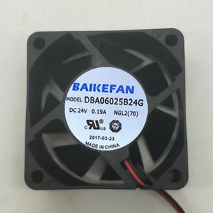 DBA06025B24G 全新BAIKE DC24V 0.19A 6025 6CM/厘米 变频器风扇