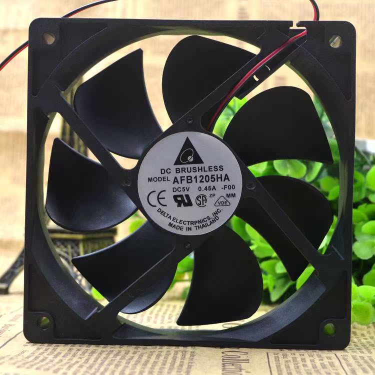原装Delta/台达 AFB1205HA 5V 0.45A 12025 USB 机箱散热风扇12CM