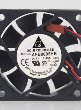 原装 台达 6015 AFB0605HB 5V 0.45A 6CM 6厘米 散热风扇 2线
