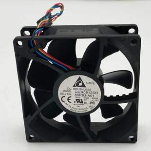 QUR0812SH 8025 8CM 4线PWM温控调速12V 0.50A服务器散热风扇