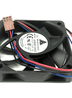 台达机箱风扇6CM AFB0612HHC 6013 6015 12V 3线双滚珠散热风扇