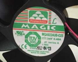 台湾永立Magic风机MGA9224UB-O25高转速9225 24V 0.48A变频器风扇