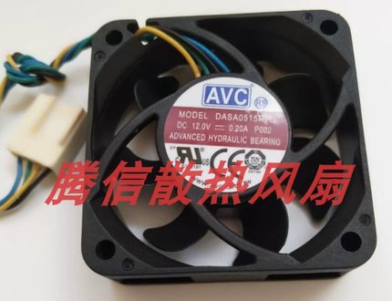 原装AVC DASA0515R2U 4515 12V 0.20A 4线 4.5cm PWM散热风扇