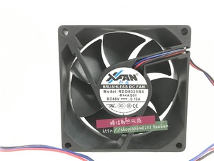 R44AG01 48V XFAN 25MM 散热风扇80 RDD8025B4 3线 原装 0.10A