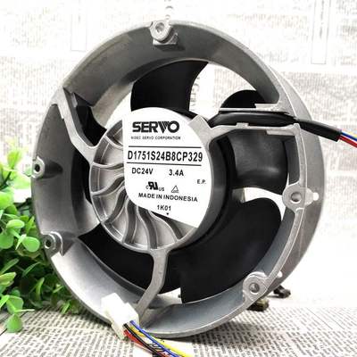 D1751S24B8CP329 原装日本SERVO东芝1751DC24V4线变频器风机扇