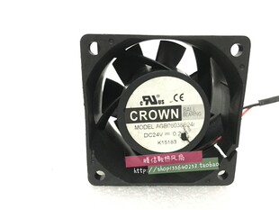 6CM变频器 24V 散热风扇6038 台湾CROWN AGB06038B24U