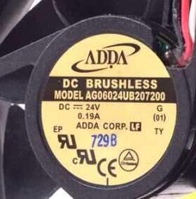 原装协喜 AG06024UB207200 24V 0.19A 6015 直流散热风扇 6CM