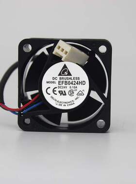 台达EFB0424HD 4020 24V 0.1A 4厘米/4CM 双滚珠变频器风扇