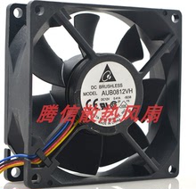 台达/delta 8025 AUB0812VH 12V 0.41A 8CM 4线PWM温控机箱风扇