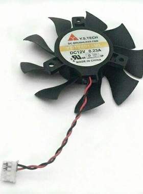 微星YD128015ML 12V 0.23A 显卡风扇 孔距4厘米 直径7.5厘米