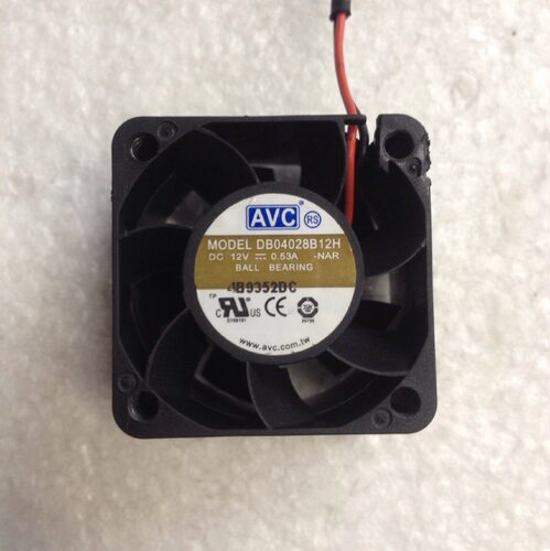 原装AVC DB04028B12H 12V 0.53A 4CM 4028 2U 4线 PWM服务器风扇