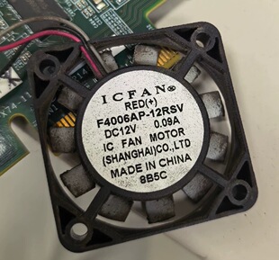 ICFAN F4006AP-12RSV 12V 0.09A 4cm 4006 40*40*6  3线散热风扇