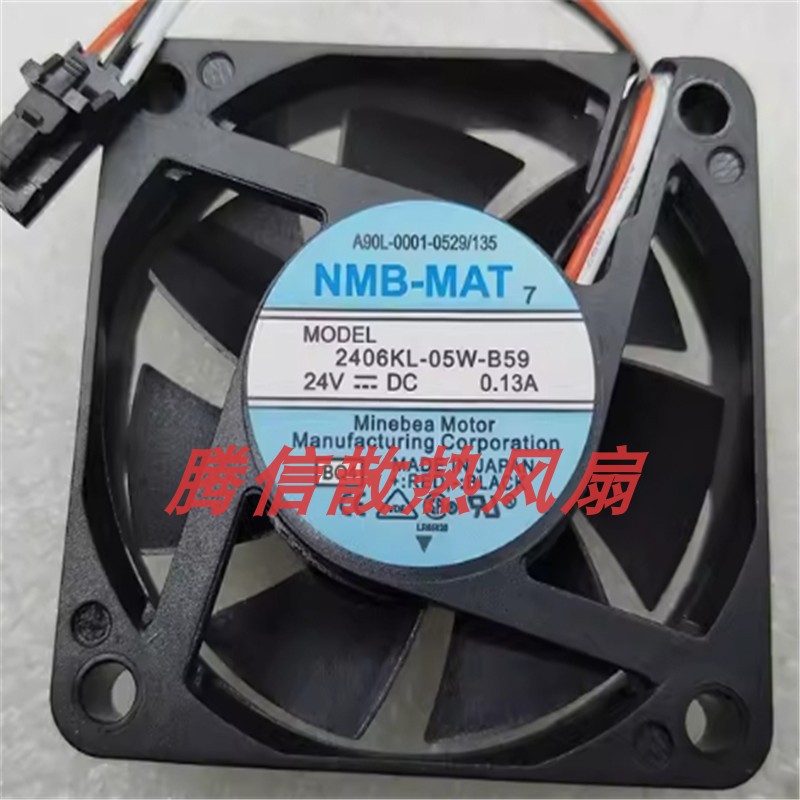 NMB 2406VL-05W-B59 A90L-0001-0529#135数控机床发那科风扇 24V