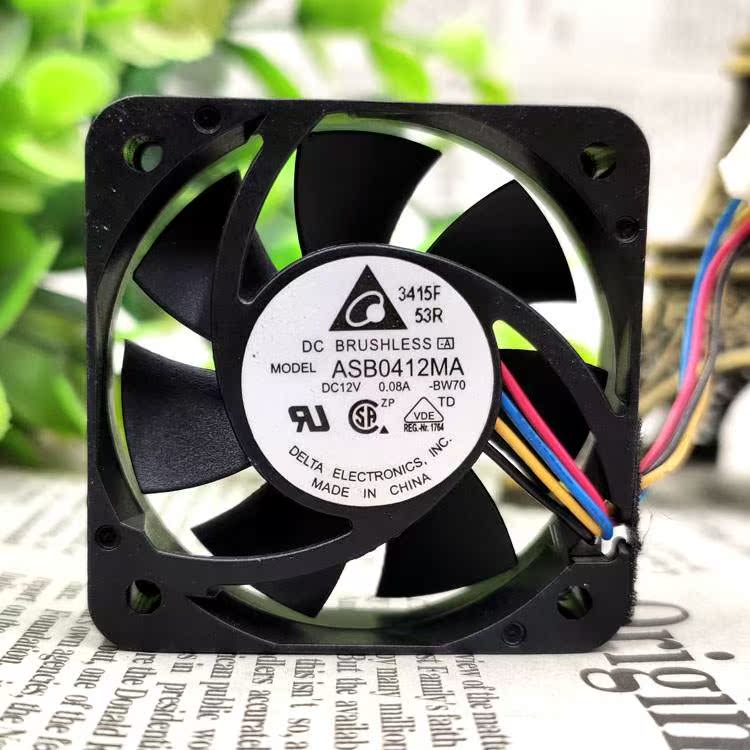 台达 4010 ASB0412MA 12V 0.08A 4CM 4线 交换机 超静音散热风扇