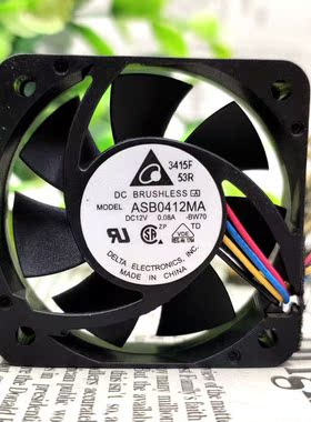 台达 4010 ASB0412MA 12V 0.08A 4CM 4线 交换机 超静音散热风扇