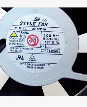 UP12D10 100V 原装正品日本STYLEFAN 120*120*38MM 进口铝框风扇