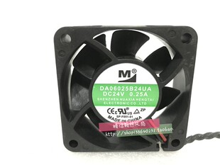原装 一盟 DA06025B24UA 6025 24v 0.25a 6CM 2线 变频器散热风扇