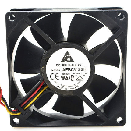 原装 台达 风扇 AFB0812SH F00 12V 0.51A 8025 双滚珠测速风扇
