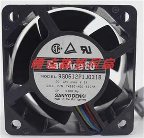 原装三洋 9G0612P1J0318 12V 2.1A 6038 6CM 服务器机箱散热风扇