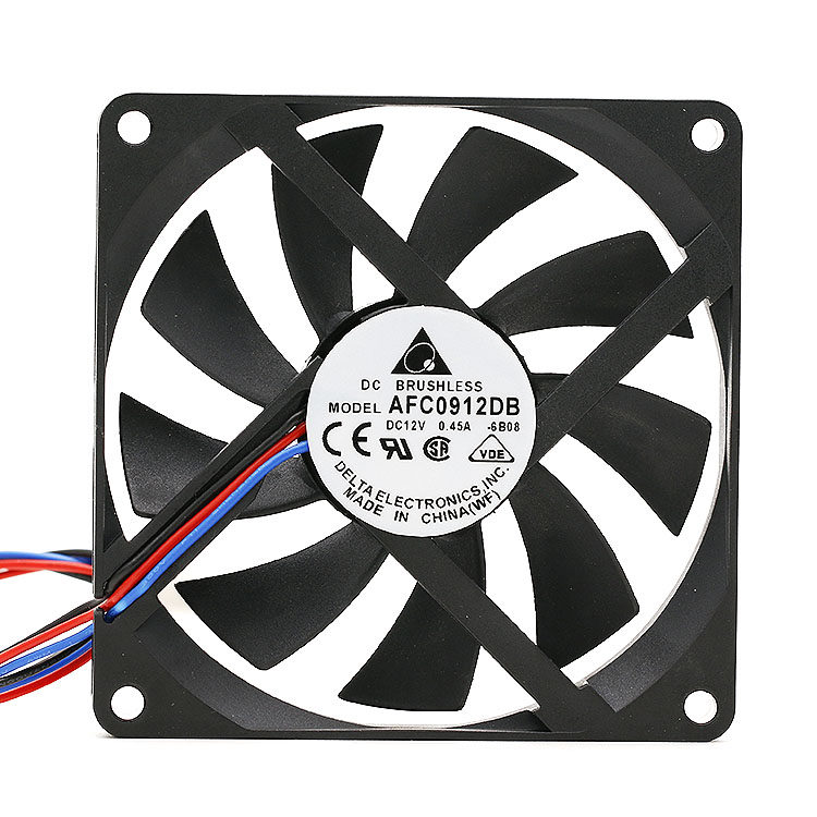 台达9015 AFC0912DB 9CM 12V 0.45A 四线PWM调速机箱电脑CPU风扇