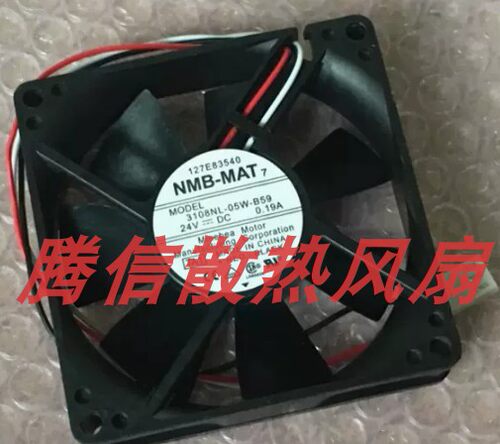原装 NMB 3108NL-05W-B58 B59 24V 0.19A 8CM 8020 3线 变频 风扇
